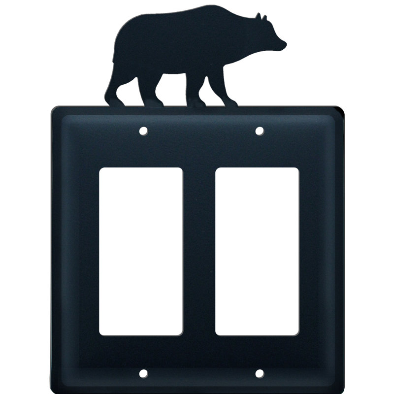 Bear Double GFI 2-Gang Duplex Outlet Wall Plate