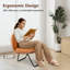 Chaises pliantes portatives avec coussin, chaise d'appoint avec structure en métal pliable pour le salon, simple-1304433397