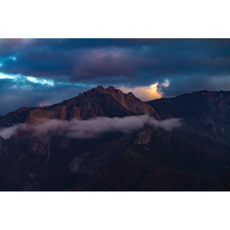 Vue du rocher du château - Photographie sur toile tendue, H 8 po x l 12 po
