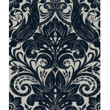 Llewelyn-Bowen - Off The Wall Damask Fabric Wallpaper Roll