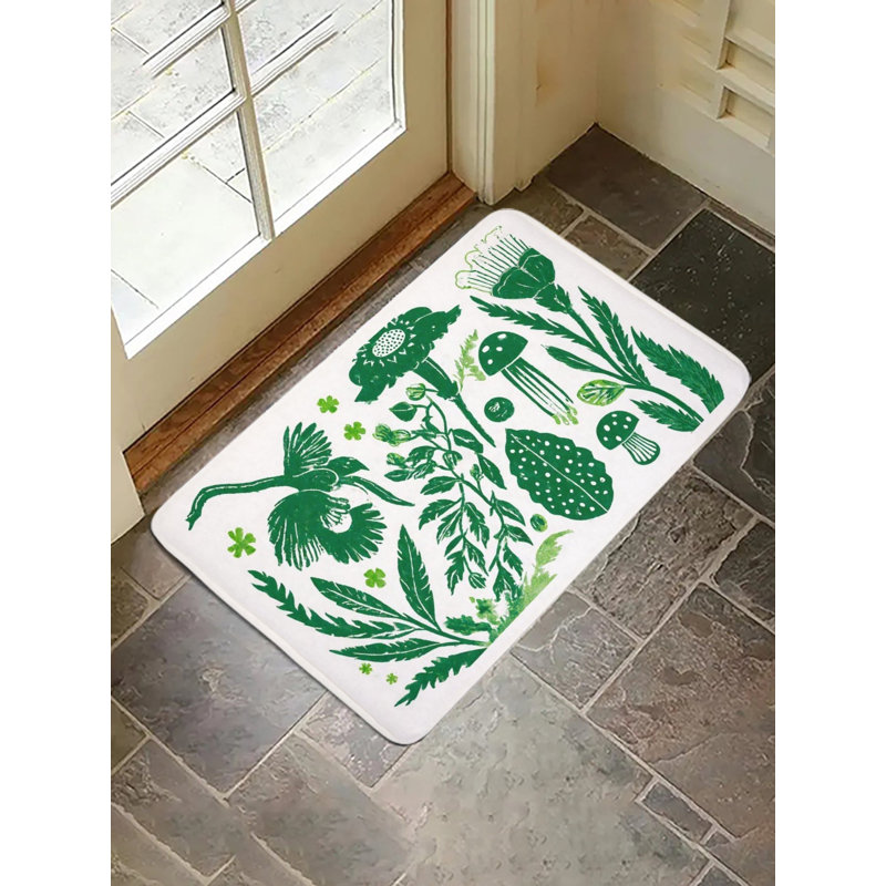 Tapis pour salle de bain Green Plant