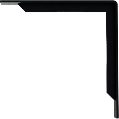 2"W x 14"D x 14"H Stockport Steel Bracket, Powder Coated Black
