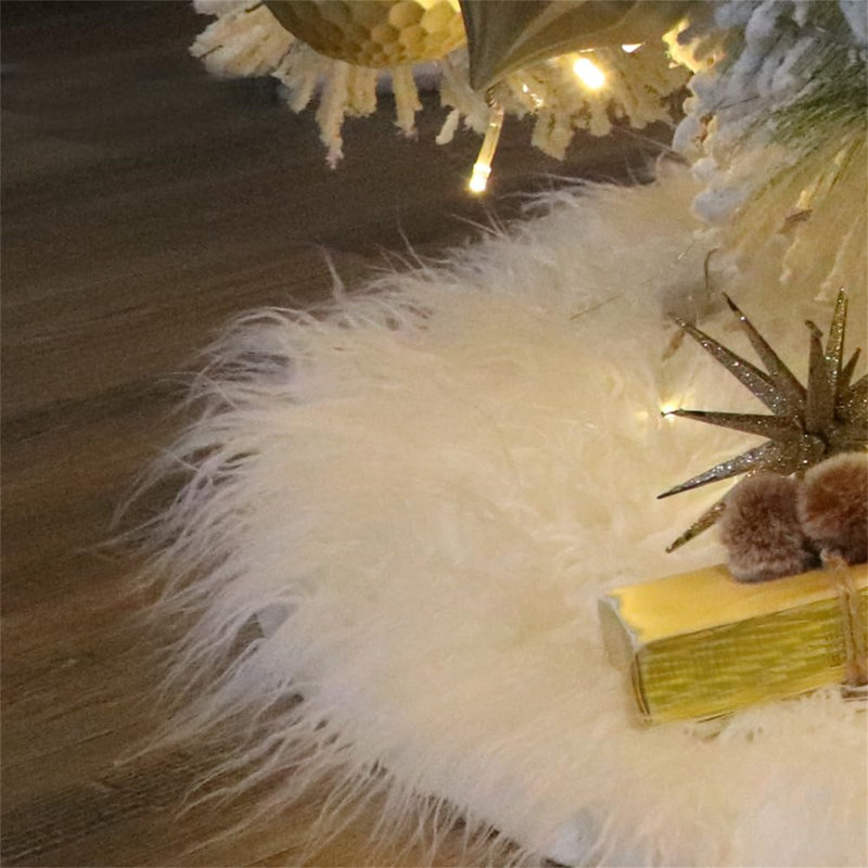 Andray Faux Fur Tree Skirt