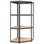 Shelf Storage Bookshelf Shelving Unit 5-Layer Steel and Engineered Wood-1164686689-1164686688-1146689988