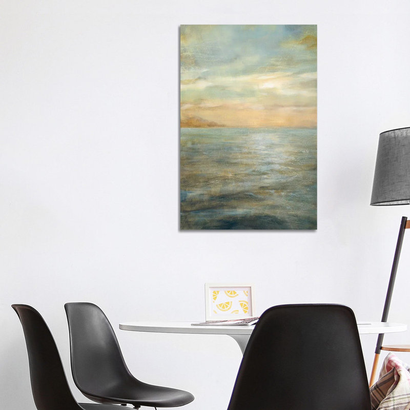 Serene Sea II by Danhui Nai - Painting on Canvas, 101.6 cm H x 66.04 cm W x 1.91 cm D, Wrapped Canvas