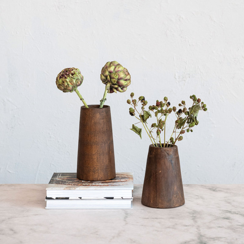 Zenepe Wood Table Vase