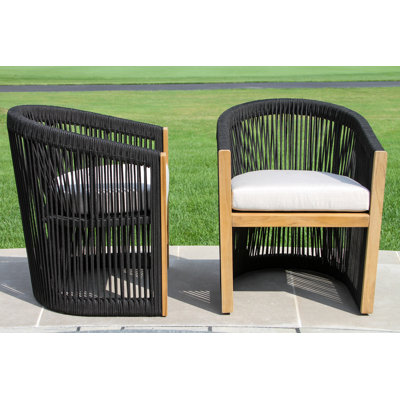 Chaise d'extérieur Aniston avec coussins Sunbrella