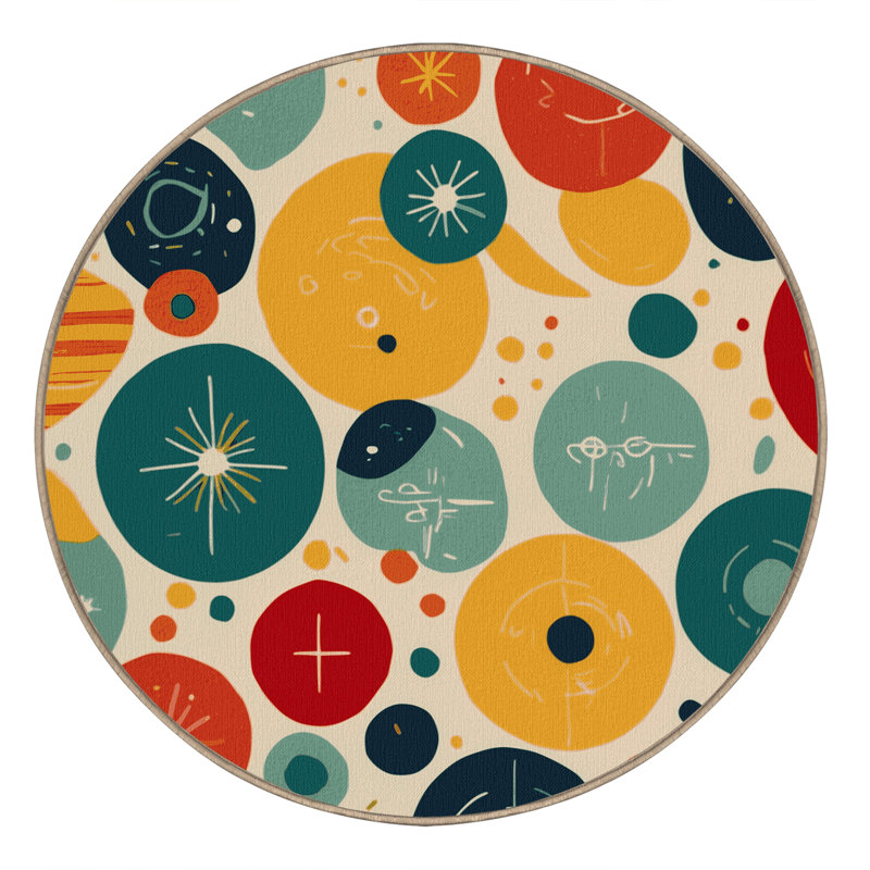 Groovy Sway Rug, Round 5'