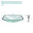 Clear Tempered Glass Rectangular Vessel Sink With Pop-Up Drain, Above Counter Bathroom Bowl | Gift Idea-122712236