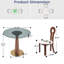 3-Piece Modern Round Sintered Stone Dining Table Set With 2 Boucle Fabric Chairs-611750386