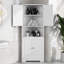 Armoire de rangement de coin haute pour salle de bain