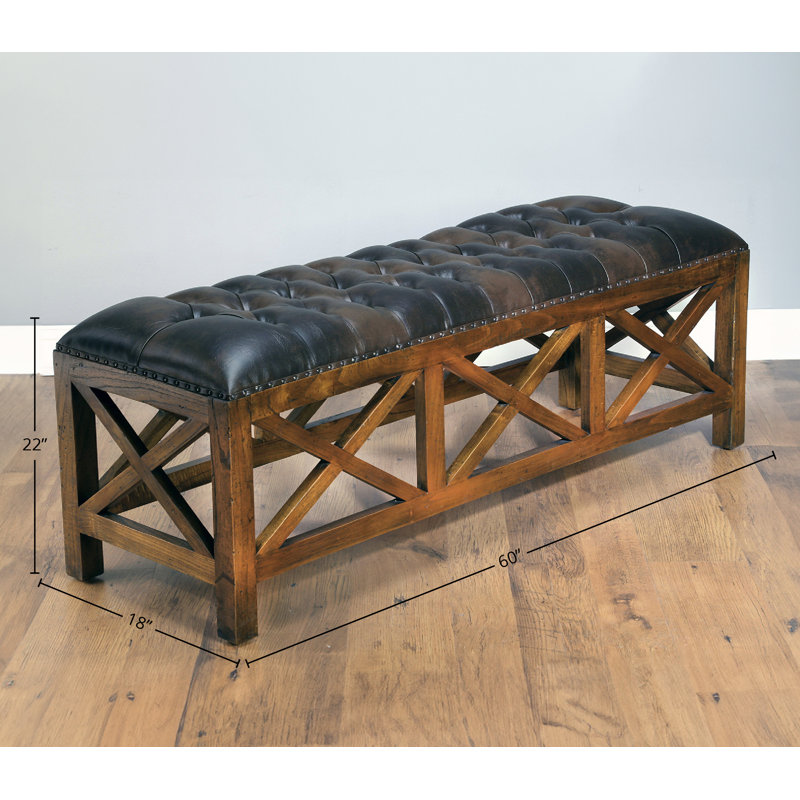 Banc en simili cuir Anne