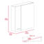 Pharmacie avec quatre tablettes internes-93836490