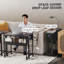 Bureau d'ordinateur pliable, avec roulettes pivotantes à 360 °, tablette pour petits espaces-1701705312