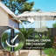 Parasols et accessoires avec auvent en polyester, patio, 12 nervures et piscine pour l'espace extérieur