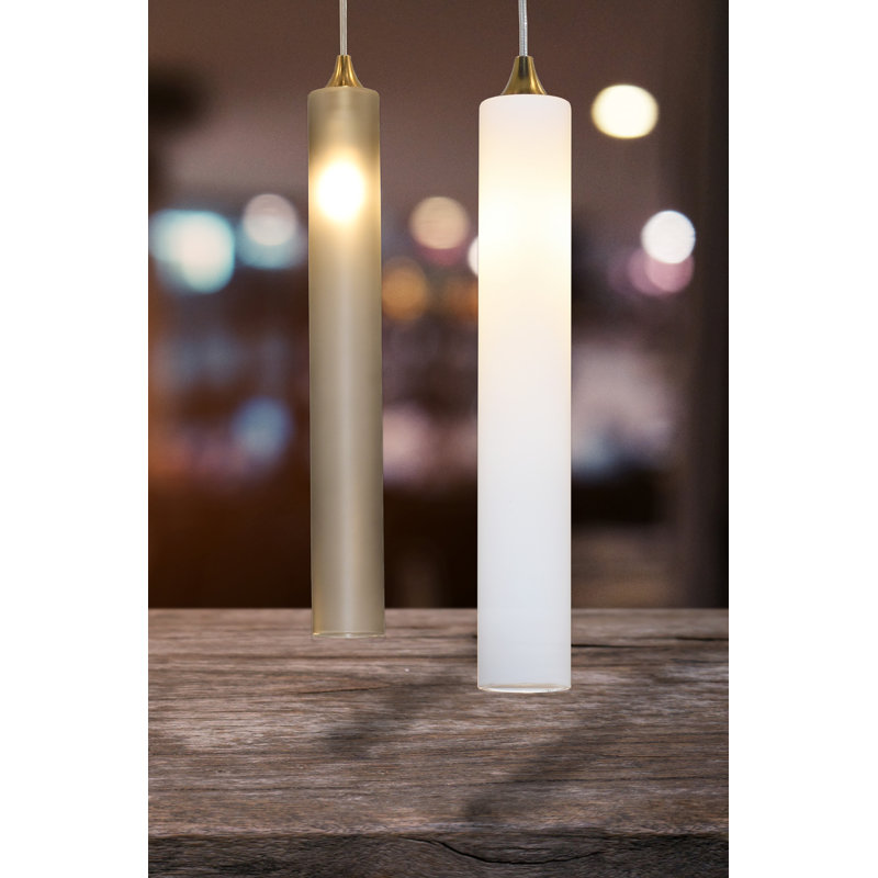 Rainfall 11 Frosted White & Grey Glass Pendants Chandelier, Brass, 120"