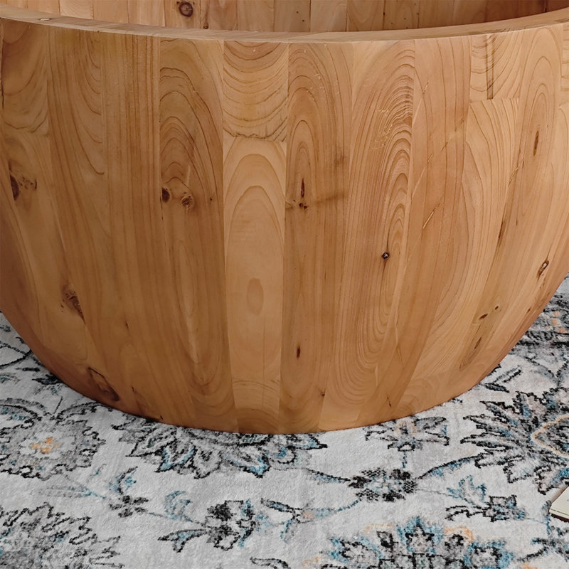 Table basse 31,50 "en forme de seau de style rétro pour bureau (table basse uniquement, sans chaises)
