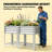 Outdoor Elevated Planter Box,Raised Garden Bed