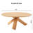 Pelaga 40"Coffee Table With 3 Wooden Legs-1964639961