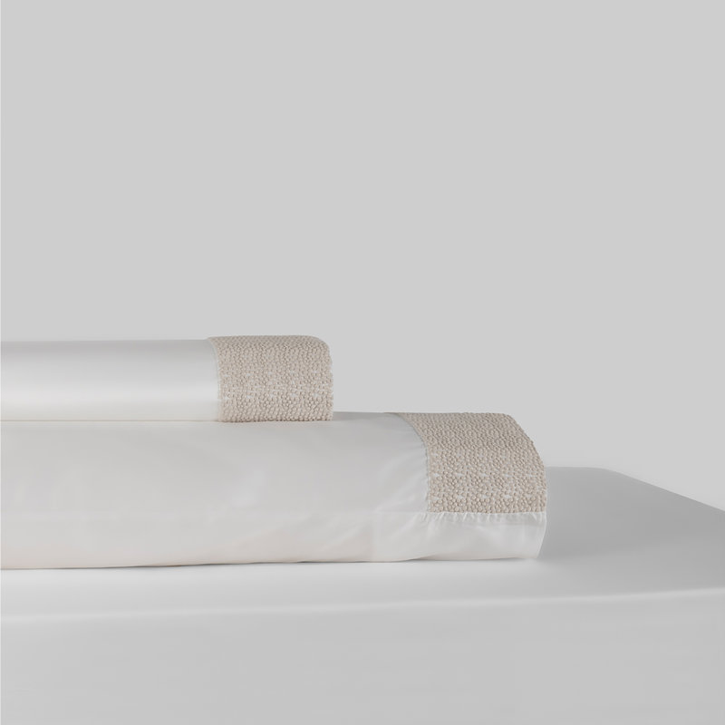 Pearls Sheet Set, Twin, white-latte