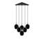 Everglades 6 - Light Black Cluster Pendant