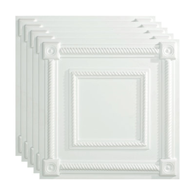 Panneau de plafond décoratif en vinyle 2 pi x 2 pi FASÄDE Coffer