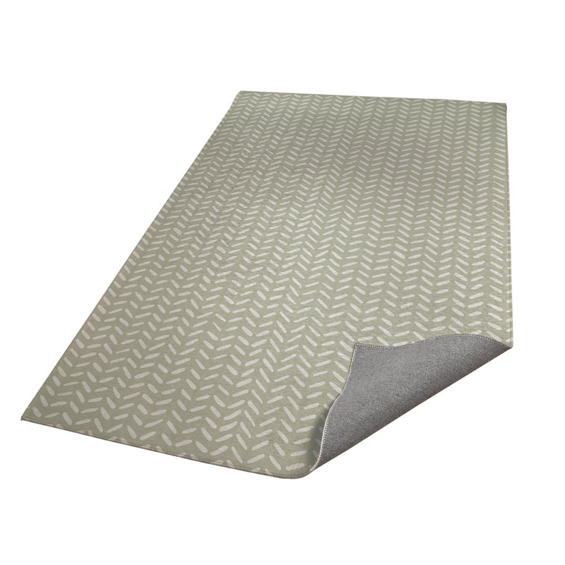 Dream Splat Kids Play Mat, Rectangle 3' x 5', Light Green