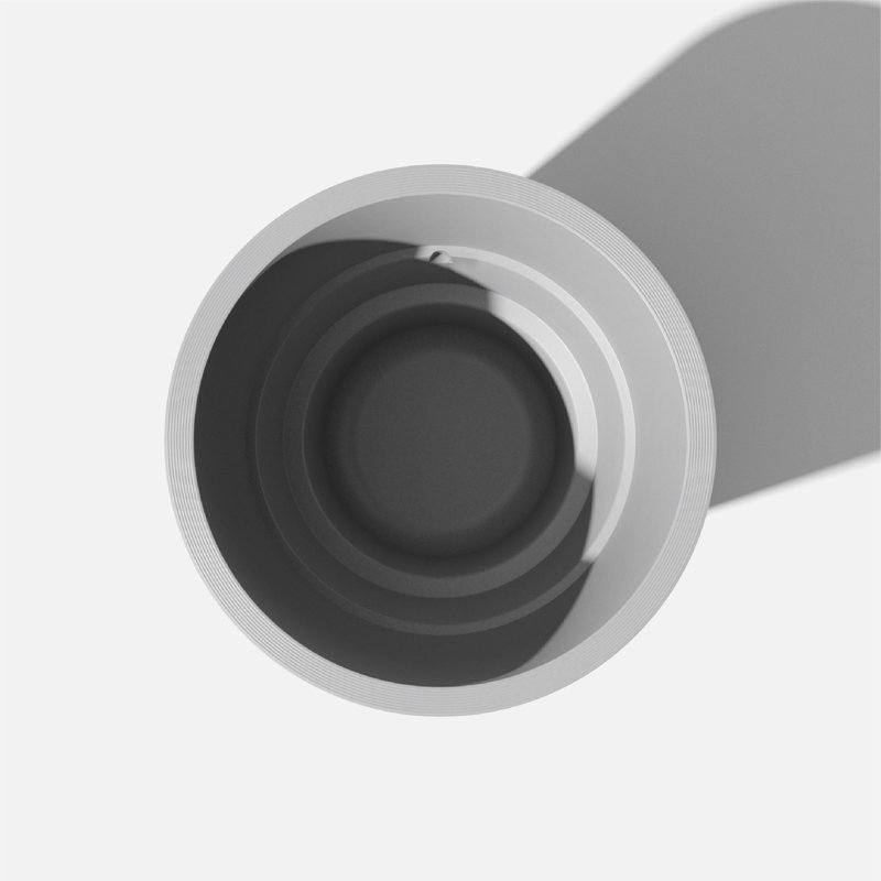 Pro Series Curve Thirty Planter, Gray