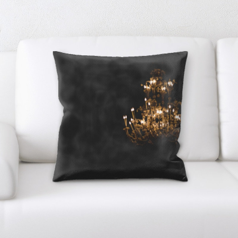 Illuminated Microsuede Reversible Throw Pillow