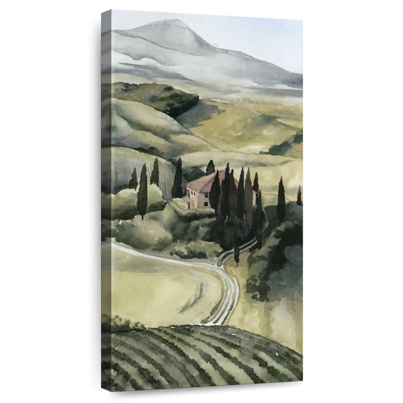 Aquarelle Toscane I, H 24 po x l 12 po