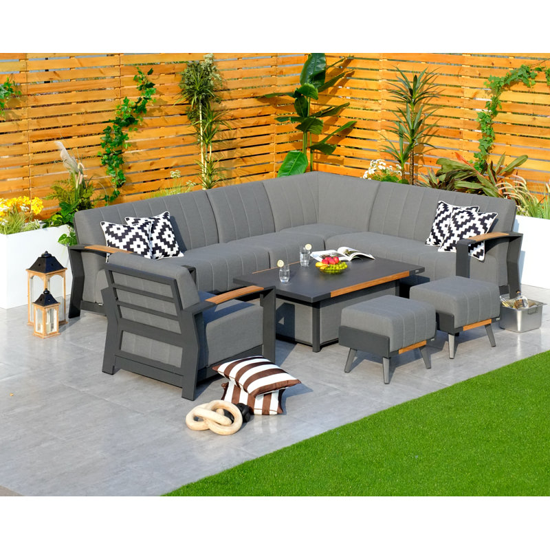 7 - Person Patio Conversation Set with Cushions