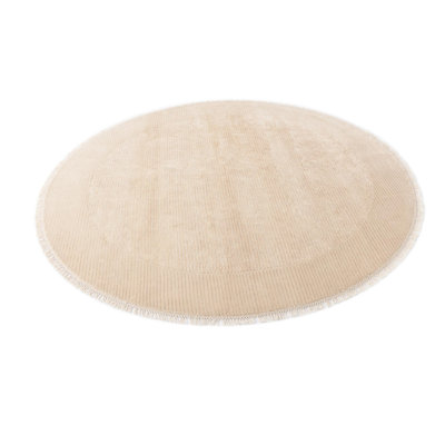 Tapis rond brun clair Jennings