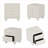 Nightstands, Traditional Narrow Nightstand with 2 Drawers-1754256904