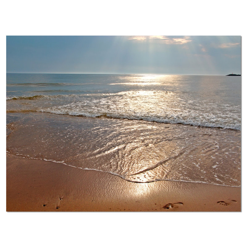 Tranquil mer avec crystal eaux mer, reproduction de photo sur toile tendue, H 8 po x l 12 po x P 1 po