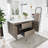 Bellecourt 48'' Single Sink Wall Mounted Bathroom Vanity with Resin Top-380059257