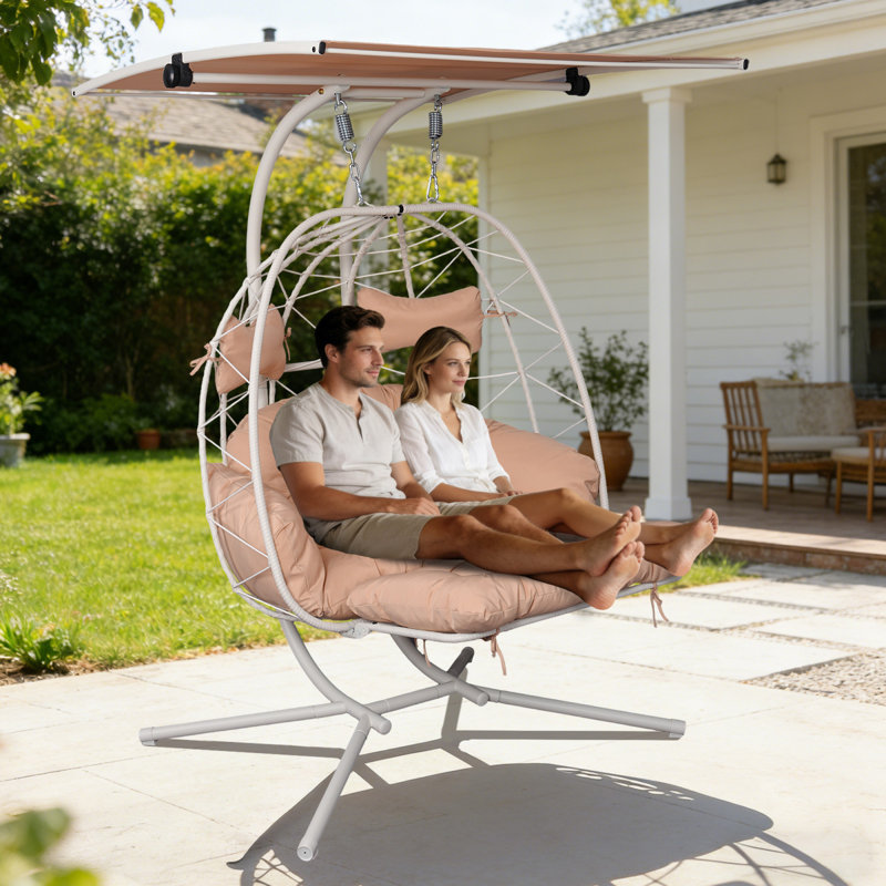 Chaise de jardin spacieuse en acier