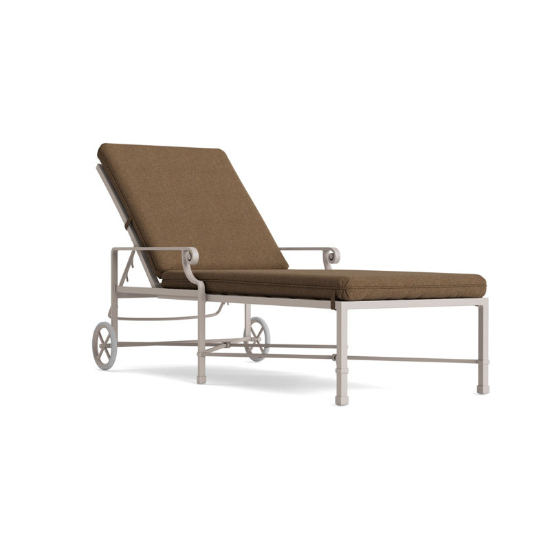 Venetian Outdoor Chaise Lounge, Fusion Moccasian, Dove Smooth