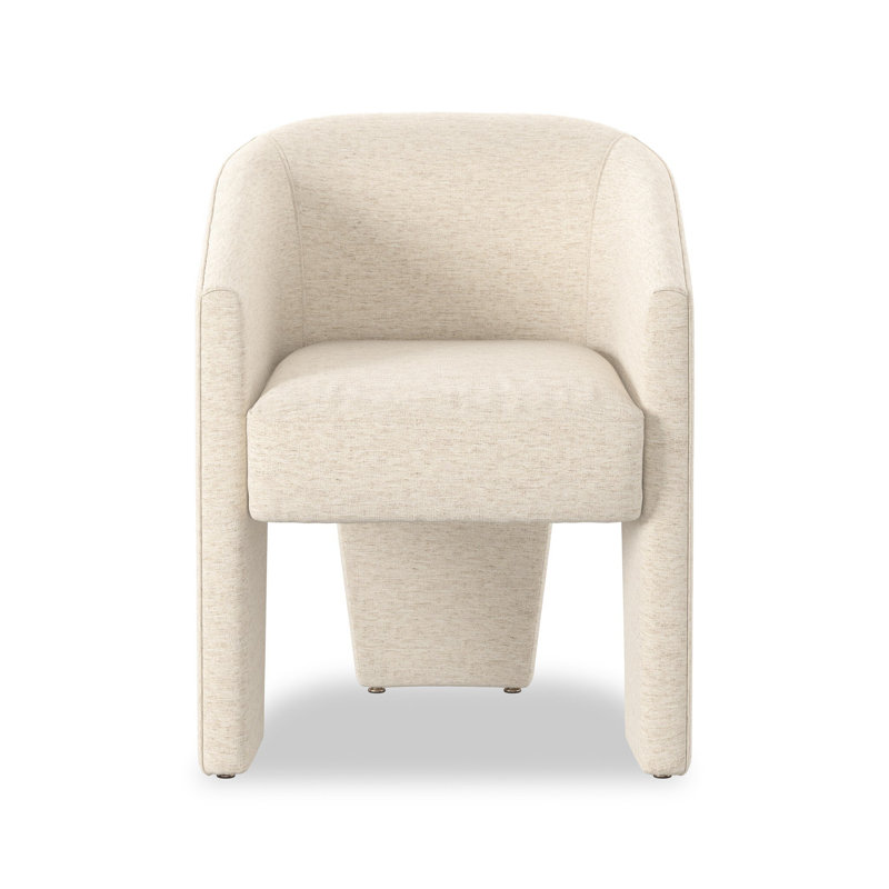 Fae Upholstered Arm Chair, Crypton Nomad Snow