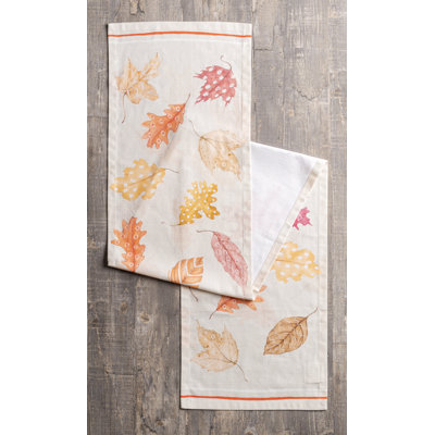 Maison d'Hermine  Colours of Autumn 100% Cotton Table Runner - Single Layer - 14.5" x 108"