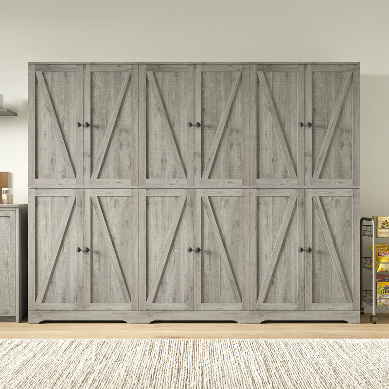 Armoire de rangement 72 po, Gris