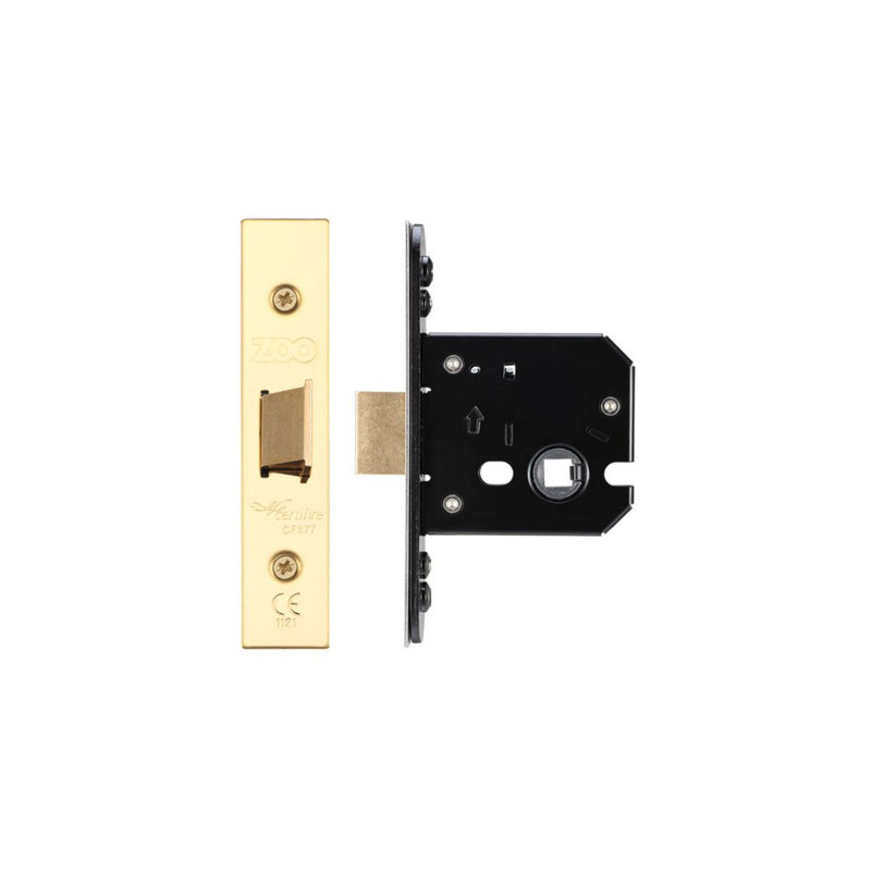 Stainless Steel Flat Latch, Brass Finish/Anti Tarnish