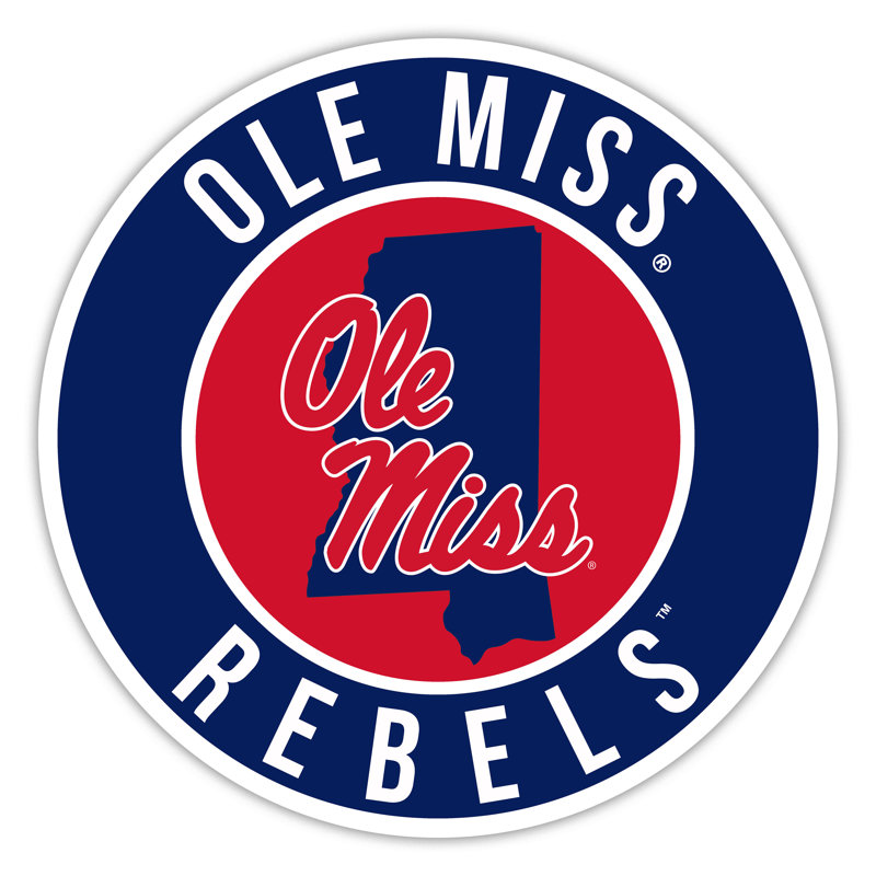 Ole Miss Bright Line - 16 po avec cercle