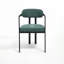 Upholstered Boucle Kitchen Dining Chairs with Black Metal-1096753191