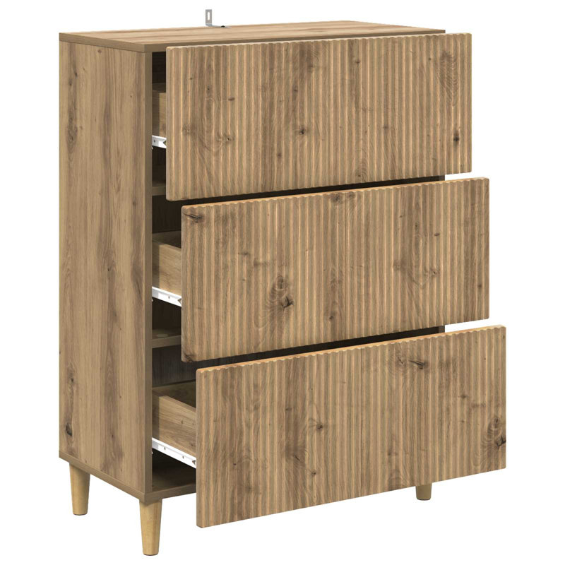 Standard Accent Chest, 90cm H x 66cm W x 34.5cm D, Artisan Oak