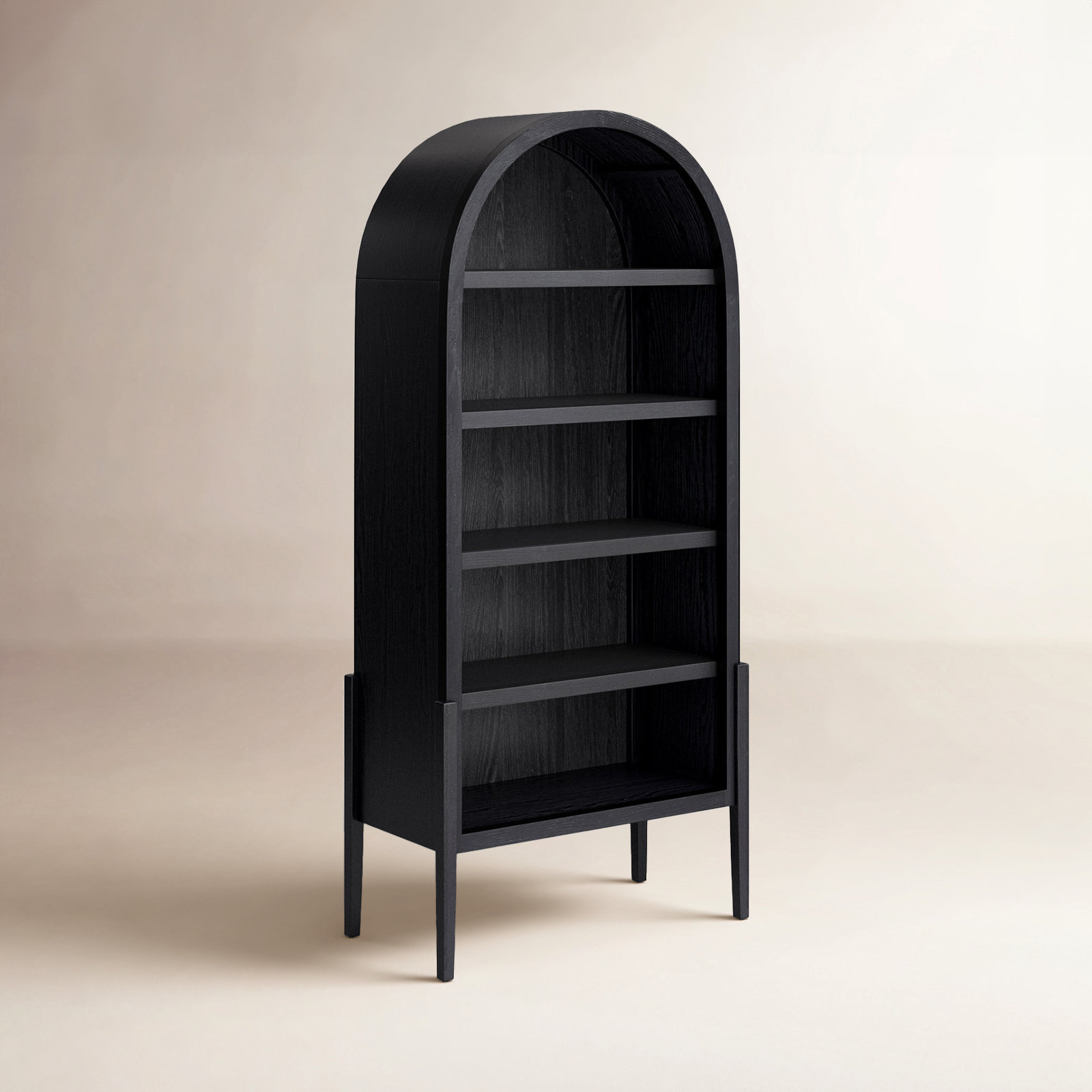 Errol Standard Bookcase, Drifted Matte Black