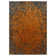 Alaisdair Splash Abstract Orange Black Area Rug
