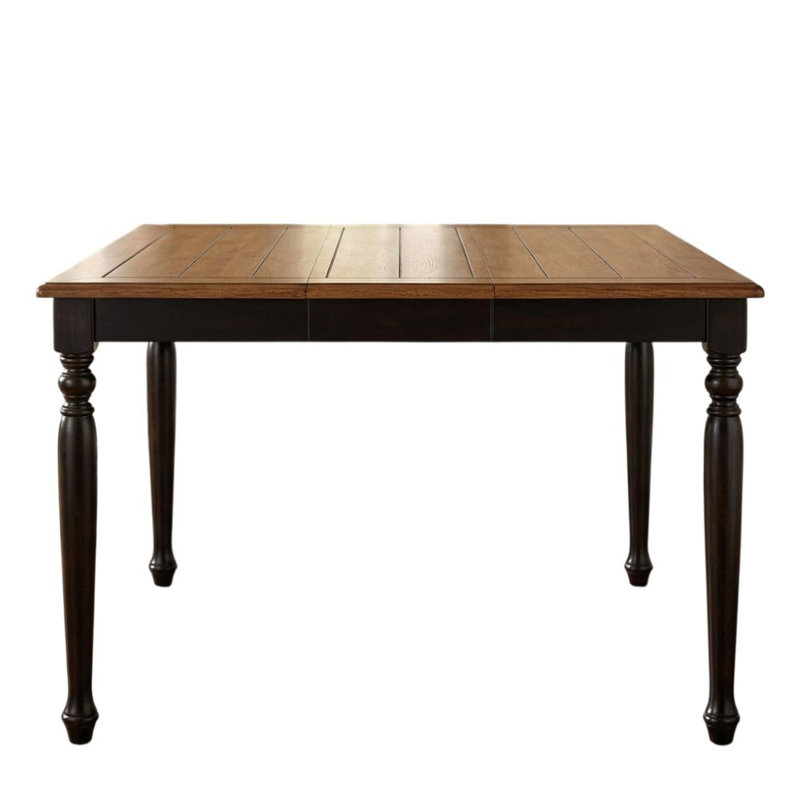Drevon Black & Antique Counter Height Table Seats 6