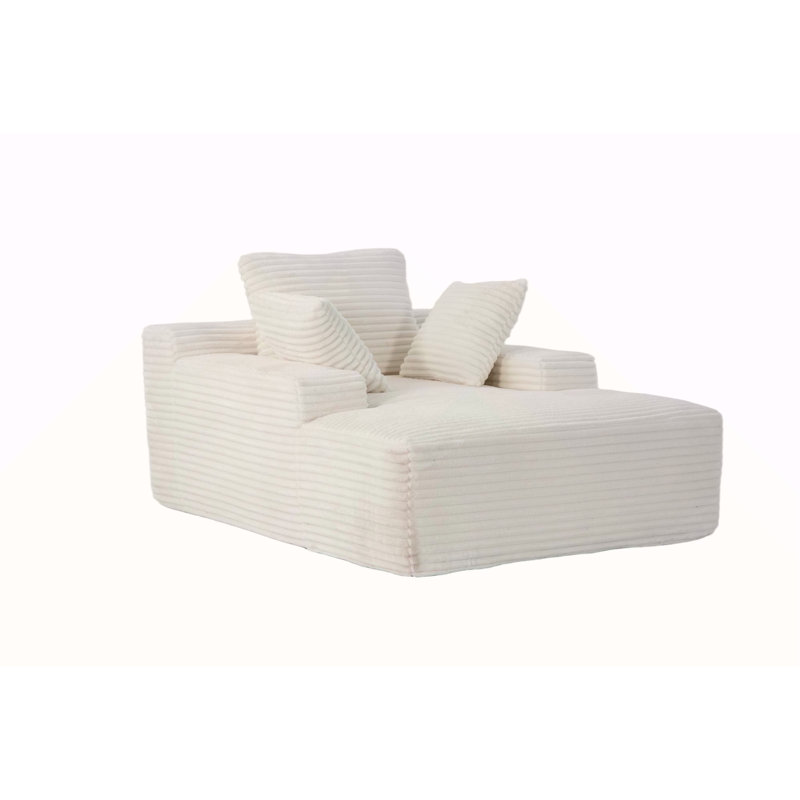 Méridienne surdimensionnée surdimensionnée Cozy Cloud Couch, Blanc