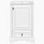 Meuble-lavabo de 20 pouces avec lavabo en céramique, porte à fermeture en douceur, tablette ajustable en forme de U, tiroir de compartiment et support de porte, style moderne, conception peu encombrante-1555650121