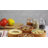 Crystalia USA Round Earthenware 6 Piece Custard Cup Bakeware Set